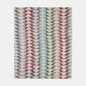 ゲー飛んでいるゼのキルトパターン フリースブランケット (正面)