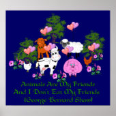 ゲー・B・ショーベジタリアン引用文 ポスター (正面)