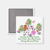 ゲー・B・ショーベジタリアン引用文 マグネット (正面/裏面)