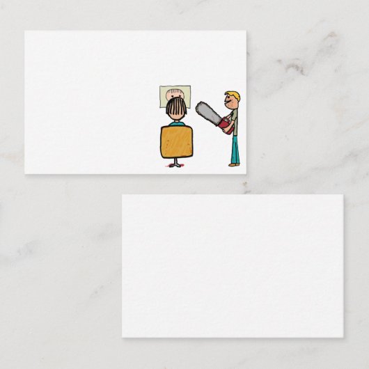 コおもしろいレー理容師スウィニートッド 名刺 (正面/裏面)