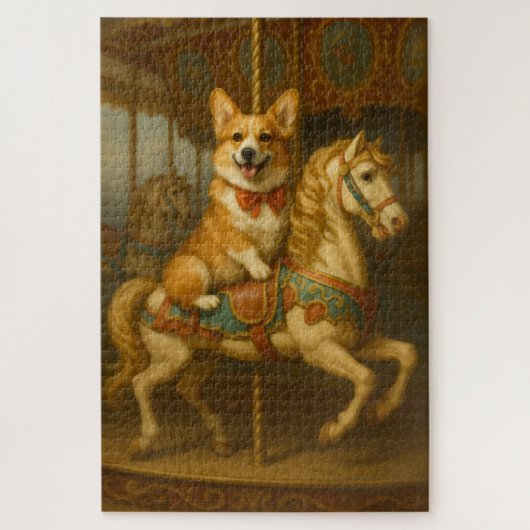 コお洒落ルエレガントギ回転木馬 ジグソーパズル (縦)