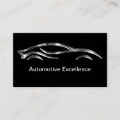 コアが黒のクールな自動車ビジネスカード 名刺 (正面)