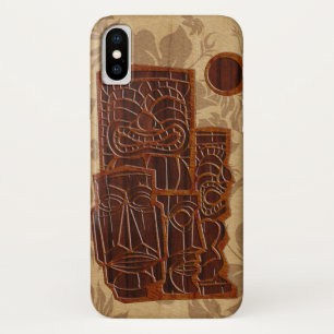 コアウッドティキサンウッフェイクドサーフボード iPhone X ケース
