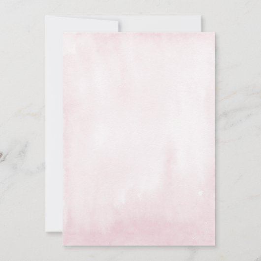 コアエレガントラピンガーリーク牡丹ベビーシャワー 招待状 (裏面)