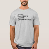 コアコンピタンス 低垂果実を避けるユーモア Tシャツ (正面)