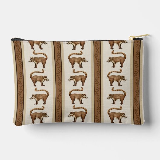 コアティストライプジッパーパウチ アクセサリーポーチ (裏面)