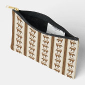 コアティストライプジッパーパウチ アクセサリーポーチ (見開き)