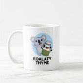 コアラおもしろいティTHYMEプン コーヒーマグカップ (左)
