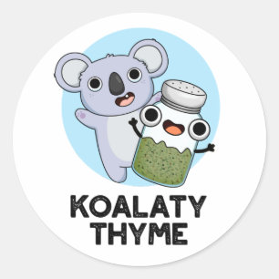 コアラおもしろいティTHYMEプン ラウンドシール
