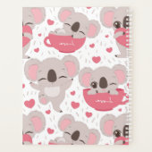 コアラおもしろいベアパーソナライズされたプランナー プランナー手帳 (裏面)