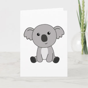 コアラかわいい子供へ動物かわいい小動物 カード