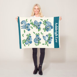 コアラかわいこちゃん フリースブランケット