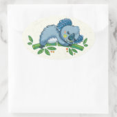 コアラかわいこちゃん 楕円形シール (バッグ)