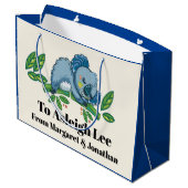 コアラかわいこちゃん- 「裏面」を参照 –  ラージペーパーバッグ (裏面アングル)