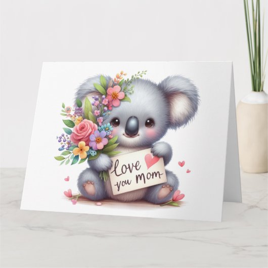 コアラかわいらしマザーズのデイカード カード (正面)