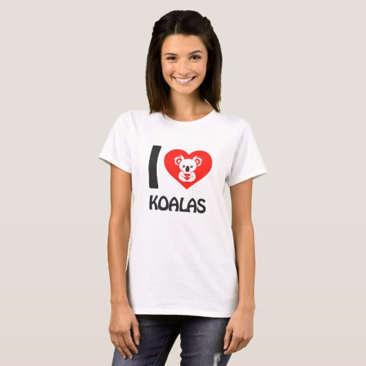 コアラが大好き Tシャツ (正面フル)