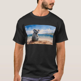 コアラが海を見つめる Tシャツ