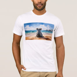 コアラが海を見つめる Tシャツ