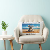 コアラが砂浜にいるオーストラリアが最高の場所！ ランバークッション (椅子)