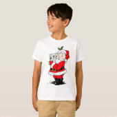 コアラとのかわいいオーストラリアのクリスマスサンタ Tシャツ (正面フル)