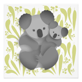 コアラとジョーイ フォトプリント           