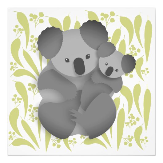 コアラとジョーイ フォトプリント            (正面)