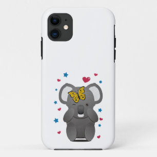 コアラとバタフライ iPhone 11 ケース