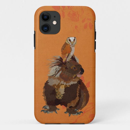 コアラとフクロウ Case-Mate iPhoneケース (裏面)