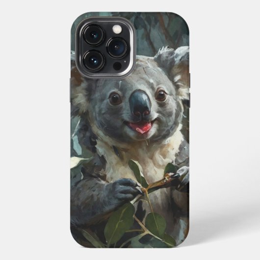コアラとユーカリ iPhoneケース (裏面)