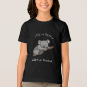 コアラと一緒なら人生はもっと素敵 トライブレンドＴシャツ (正面)