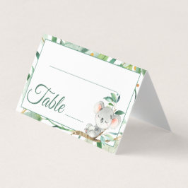 コアラと葉誕生日ベビーシャワーの表番号