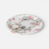 コアラのお母さんおよびベビー ペーパープレート (アングル)