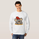 コアラのキャラクターイラスト メンズTシャツ Tシャツ (正面フル)