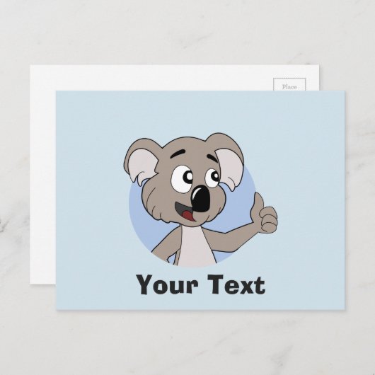 コアラのクマ漫画 ポストカード (正面/裏面)