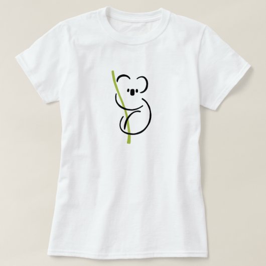 コアラのクマTシャツ Tシャツ (デザイン正面)