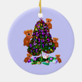 コアラのクリスマスの朝のオーナメント セラミックオーナメント (裏面)