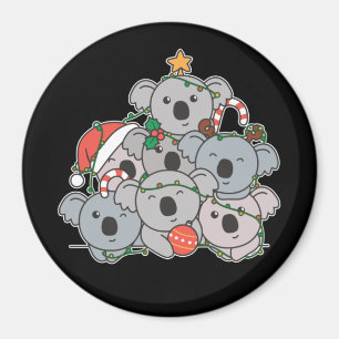 コアラのクリスマスツリーおもしろい動物のクリスマスマグネット マグネット