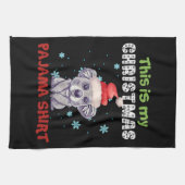 コアラのクリスマスパジャマTシャツ キッチンタオル (横)