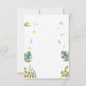 コアラのサファリ動物、コアラの誕生日 招待状 (裏面)