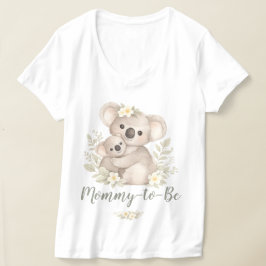 コアラのスナップ コテージコア マタニティベビーシャワー Tシャツ
