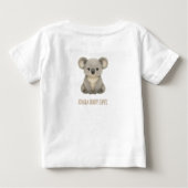 コアラのトドラーTシャツ ベビーTシャツ (裏面)