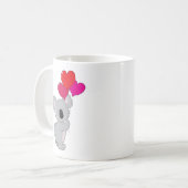 コアラのハートの気球 コーヒーマグカップ (正面左)