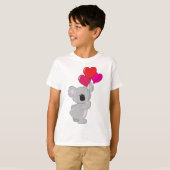 コアラのハートの気球 Tシャツ (正面フル)