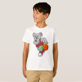 コアラのバスケットボールスポーツ Tシャツ (正面フル)