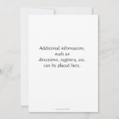 コアラのブロック 招待状 (裏面)