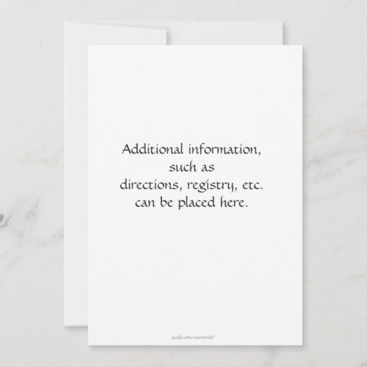 コアラのブロック 招待状 (裏面)