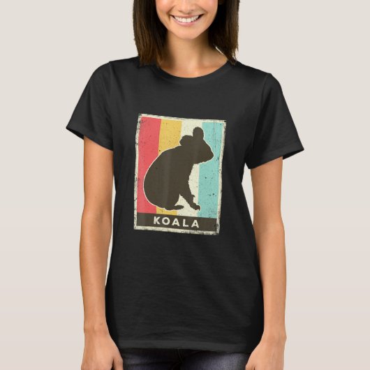 コアラのポスター動物 Tシャツ (正面)