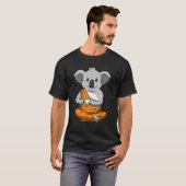 コアラの仏陀 紅茶 禅 ヨガ 瞑想 Tシャツ (正面フル)