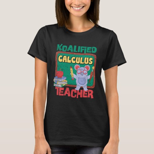 コアラの先生の微分積分 Tシャツ (正面)