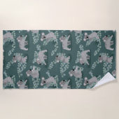 コアラの収集 ビーチタオル (正面)